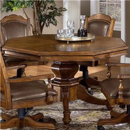 Nassau Single Pedestal Game Table